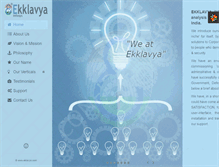 Tablet Screenshot of eklavya.com