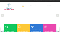 Desktop Screenshot of eklavya.ac.in